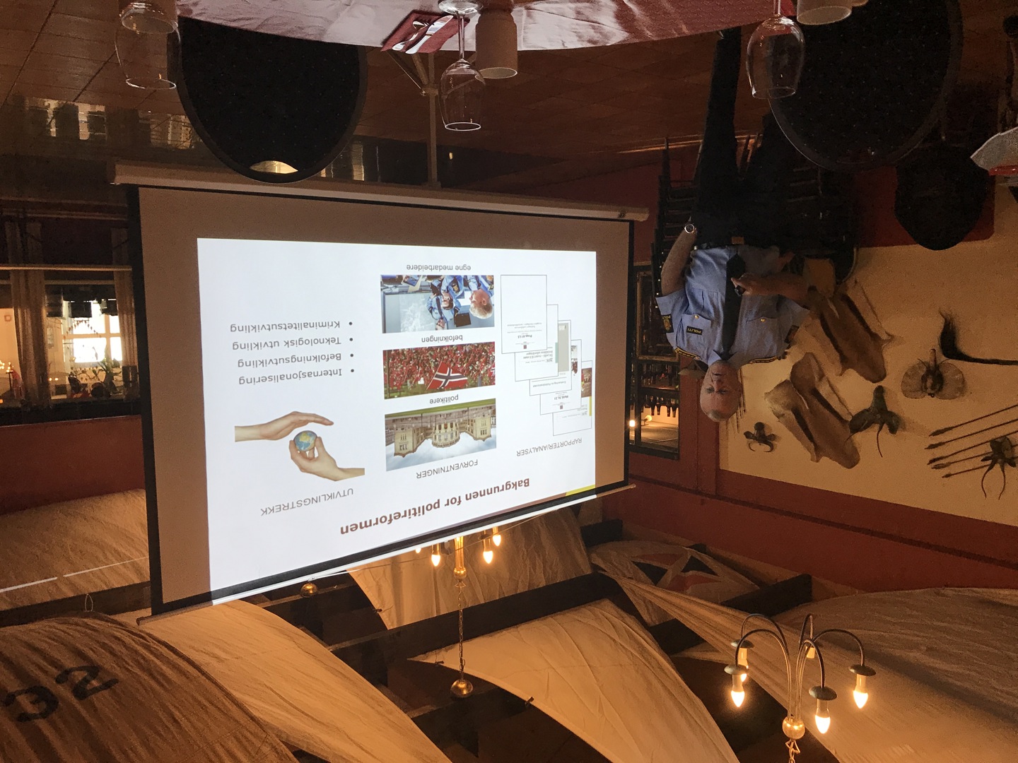 Politistasjonssjef Øystein Holt besøker LC Sem